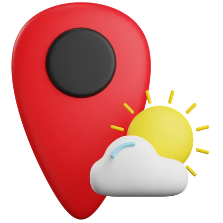 Weather Location  3D Icon