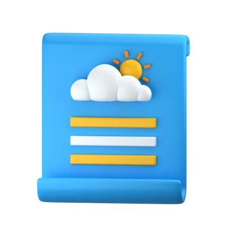 Weather News 3 D Weather Icon 3D Icon
