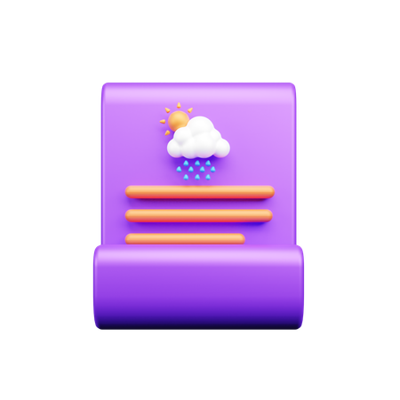 Weather Report  3D Icon