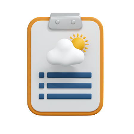 Weather Report  3D Icon