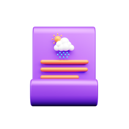 Weather Report  3D Icon