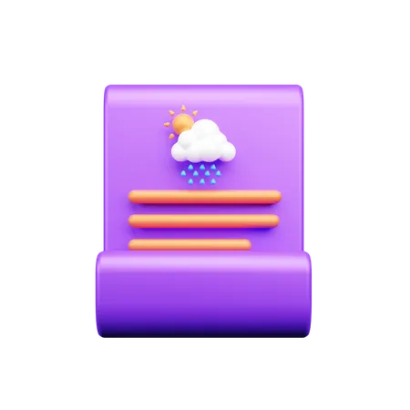 Weather Report  3D Icon