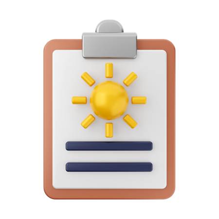 Weather Report  3D Icon