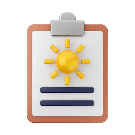 Weather Report  3D Icon