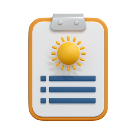 Weather Report  3D Icon