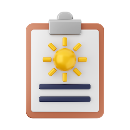 Weather Report 3D Icon