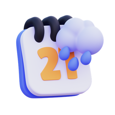 Weather Schedule  3D Icon