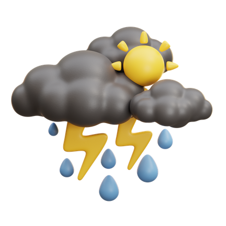Weather With Cloud  3D Icon