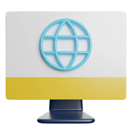 Website Internet SEO 3D Icon