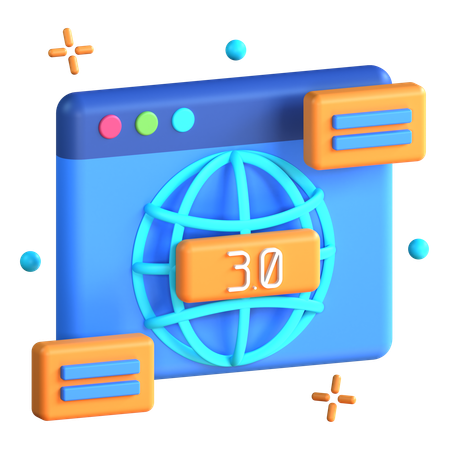 Web 3  3D Icon