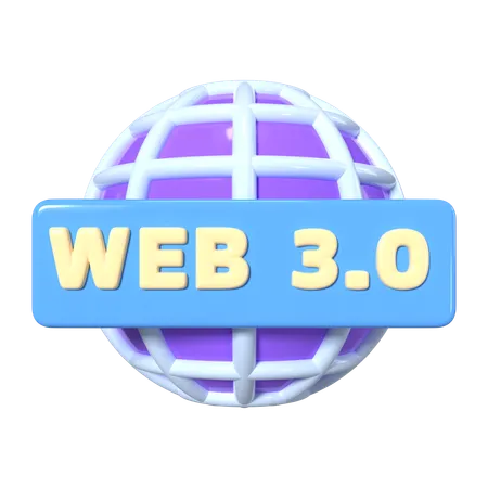 This Is Web 3 0 3 D Render Illustration Icon It Comes As A High Resolution PNG File Isolated On A Transparent Background The Available 3 D Model File Formats Include BLEND OBJ FBX And GLTF 3D Icon