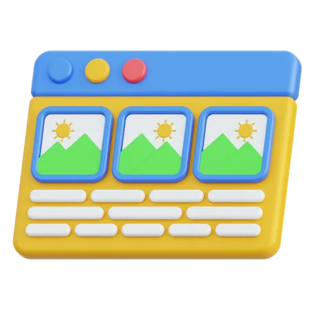 Web  3D Icon