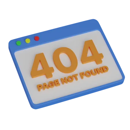 Web 404  3D Icon