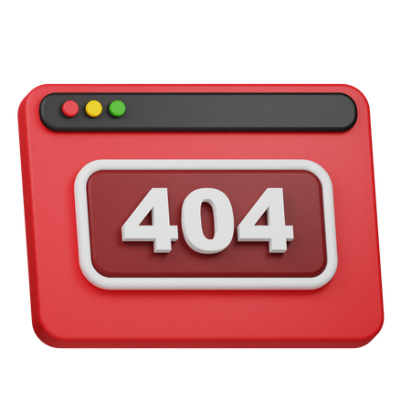 Web 404  3D Icon