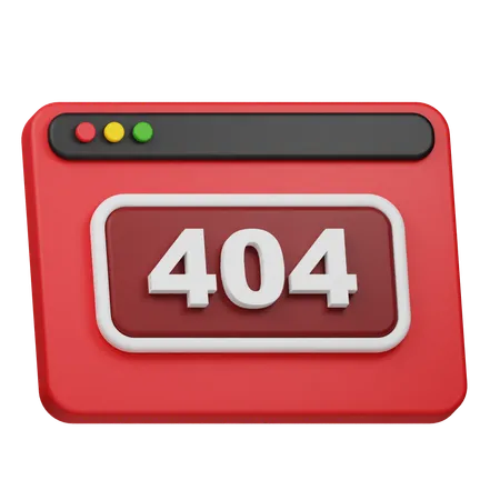 Web 404  3D Icon