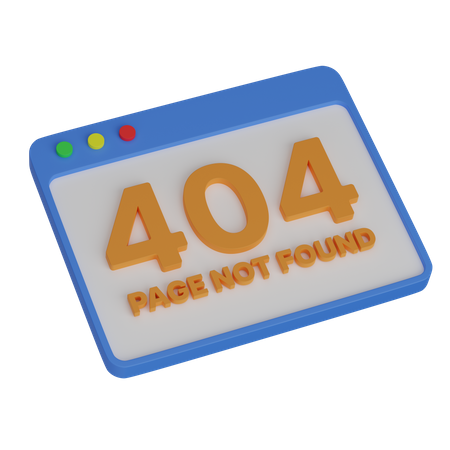 Web 404 3D Icon