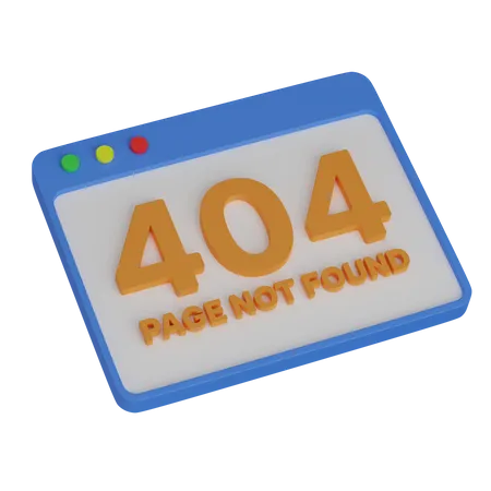 Web 404 3D Icon