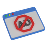 ad blocker 3d logo