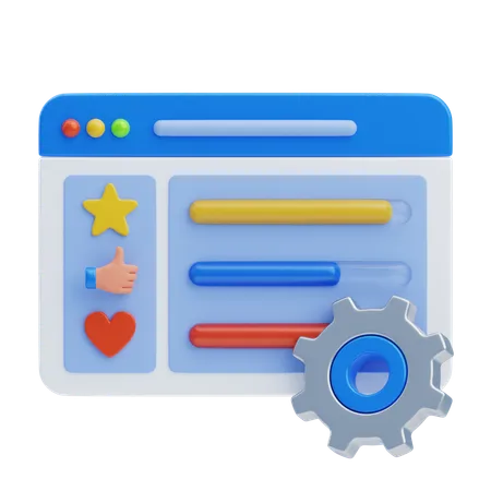 Web Adjustment  3D Icon