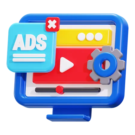 Web ads  3D Icon