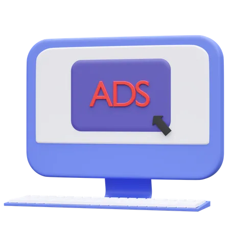 Web Ads  3D Icon