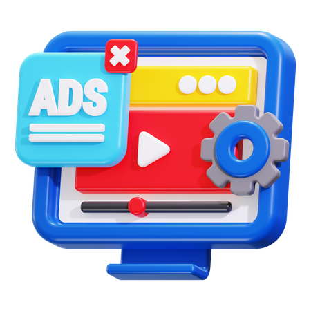 Web ads  3D Icon