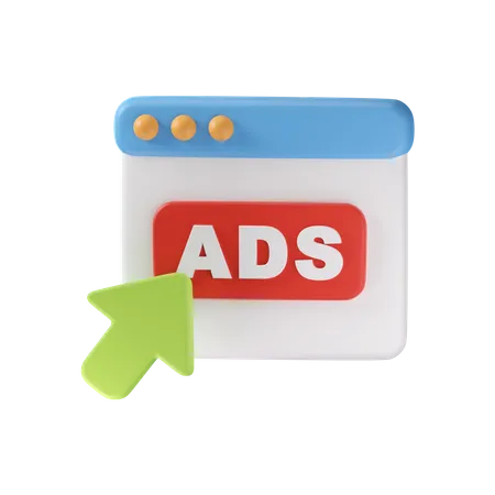 Web Ads 3D Icon