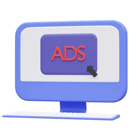 Web Ads 3 D Icon Illustration 3D Icon