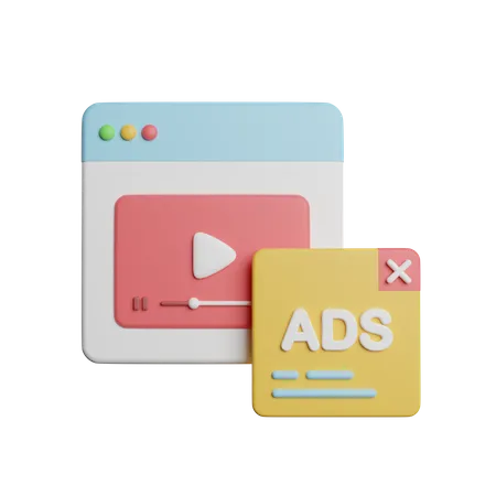 Web Advertisement 3D Icon