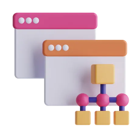 ウェブアルゴリズム  3D Icon