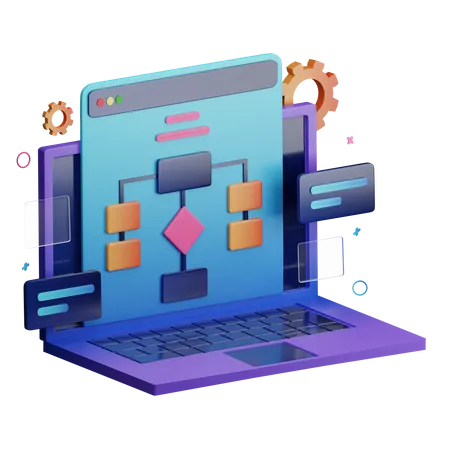 Web Algorithm  3D Icon