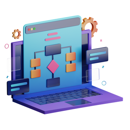 Web Algorithm  3D Icon