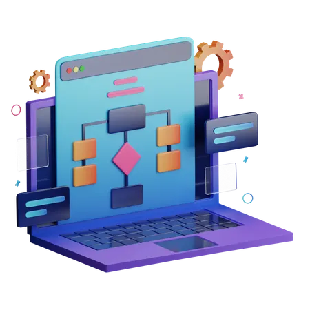 Web Algorithm  3D Icon