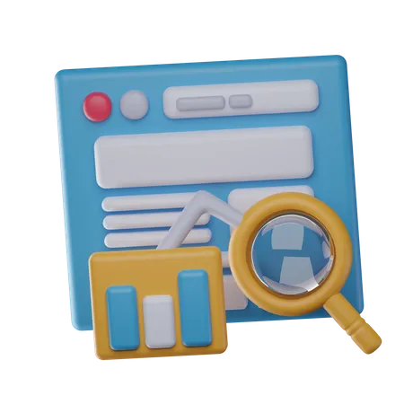 Web-Analyse  3D Icon