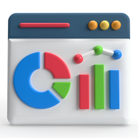 Web Analysis  3D Icon