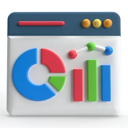 Web Analysis  3D Icon