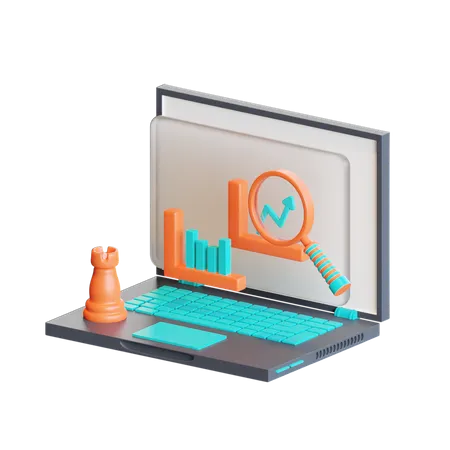 Web analysis  3D Icon