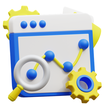 Web Analysis  3D Icon