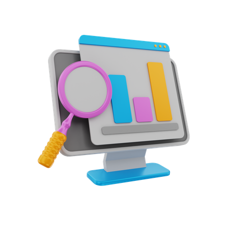 Web Analysis  3D Icon