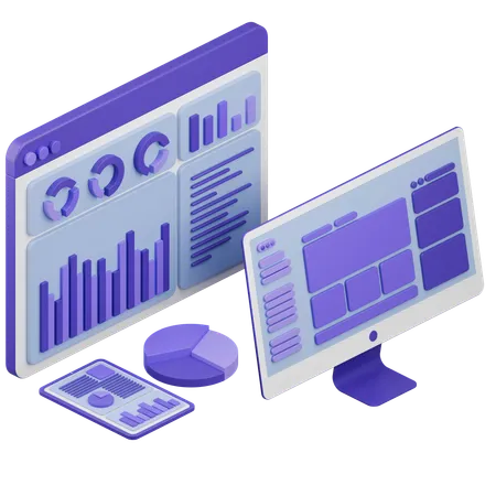 Web Analysis  3D Icon