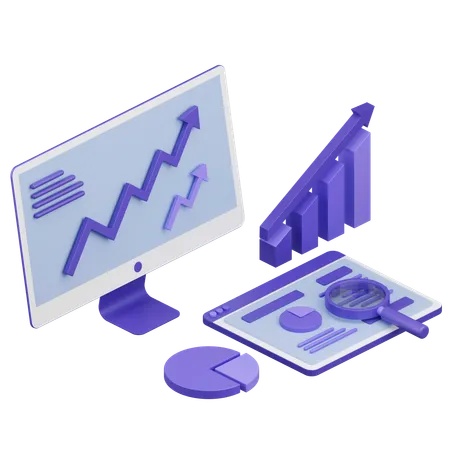 Web Analysis  3D Icon