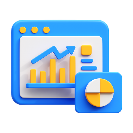 Web Analysis  3D Icon