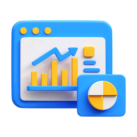 Web Analysis  3D Icon