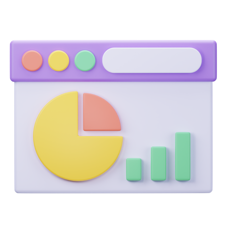 Web Analysis  3D Icon