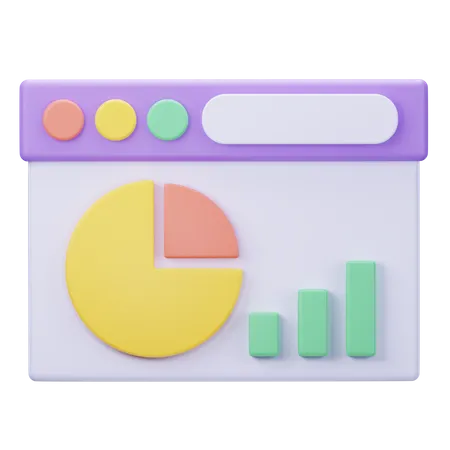 Web Analysis  3D Icon