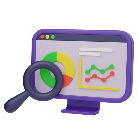 Web Analytic  3D Icon