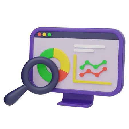 Web Analytic  3D Icon