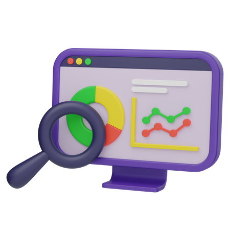 Analyse Web  3D Icon