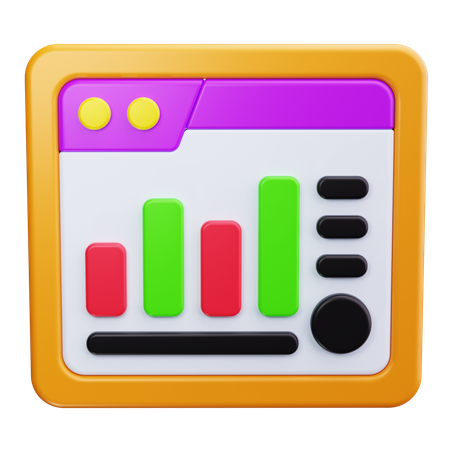 Web Analytics  3D Icon