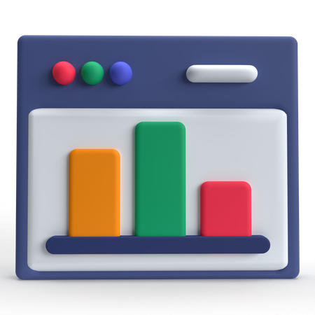 Web Analytics  3D Icon